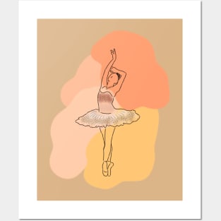 Ballerina Line Art Posters and Art